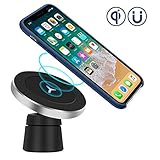 Wireless Fast Charger, Digi Marker Qi Magnetic Wireless Car Charger Compatible iPhone X/8/8 Plus Samsung Galaxy Note 8 S9 S8 Note 5 and All QI-Enabled Devices