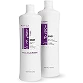 Fanola No Yellow Shampoo & Mask - Purple Anti-Brass Toner for Blonde, Silver, Gray & Highlighted Hair - Color Depositing Mask to Remove Brassiness from Bleached Locks (33.8 oz)