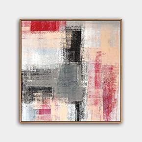 Framed Canvas Wall Art Modern Texture Painting Canvas Prints Home Artwork Decoration for Living Room,Bedroom - 16x16 inches