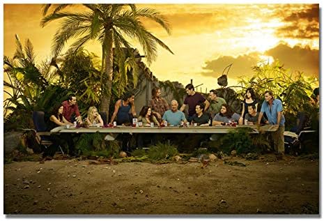 MISSOUL Canvas Painting TV Show Lost The Last Supper Poster Print Wall Art Picture Gift Home Decor Without Frame 40 * 60cm