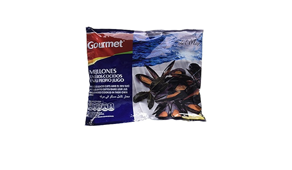 Gourmet - Mejillones Enteros Cocidos en su Propio Jugo - 1 Kg ...