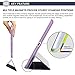 BESDATA Ultra Thin Magnetic Smart Cover (Wake/Sleep Function) & Clear Back Case for Apple iPad Mini 2 / Mini 3 (with Retina Display) + Screen Protector + Cleaning Cloth + Stylus, Purple - PT3105