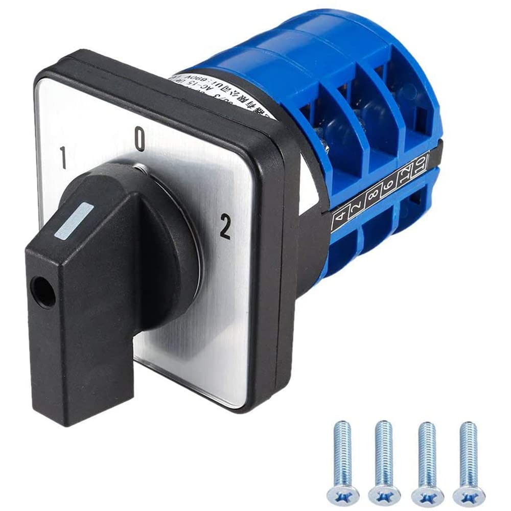 CENPEK Changeover Switch LW28-32 3 Positions 12 Terminals Universal Rotary Cam Selector Latching Switches 690V 32A