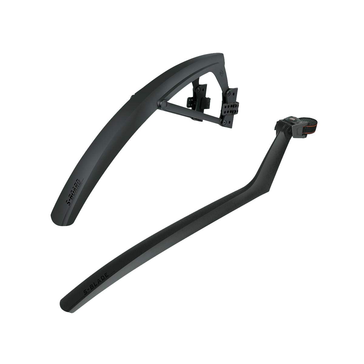 SKS Germany S-BLADE Mudguard for Road Bikes (Optional: Fixed Version/S-BOARD SET, Aerodynamic Bicycle Accessories with Angle Adjustment, Made of High Performance Plastic, Quick Release Attachment)