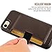 ZVE Wallet Case for Apple iPhone 8 and iPhone 7, 4.7 inch, Slim Leather Wallet Case with Credit Card Holder Slot Pocket Protective Case Cover for Apple iPhone 7/8 - Dark Brown
