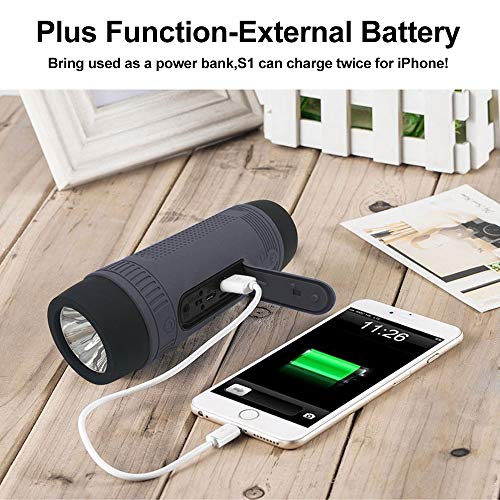 ZEALOT S1 Cassa Bluetooth Piccola Portatile Waterproof IPX5 Con Torcia Ciclismo Altoparlante Wireless Bicicletta Casse Bluetooth 15 Ore Di Riproduzione AUX/TF card/USB per Esterno Casa Viaggio