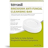 terrasil Antifungal Ringworm Soap (75g) Ring Worm Soap Bar with Natural Ingredients Featuring Coconut Oil & Shea Butter, Ringworm Treatment for Humans Skin Antifungal Soap, Dermatologist Tested