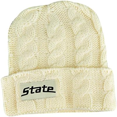 NCAA Kiera Women Ladies Cuffed Crochet Beanie (Michigan State Spartans)