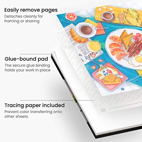 Arteza Marker Paper Pad, Pack of 2, 9 x 12 Inches, 50 Sheets, Glue