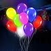 DG SPORTS 24 Pack LED Light up Balloons – Ideal for Parties, Birthdays and Wedding Decorations – Lasts 8-24 Hours – Fillable with Helium, Air, Or Water – Mixed Colors