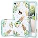Fingic iPhone 6s Case, iPhone 6 Case Pineapple, Shiny Slim Pineapple Design Summer Case Hard PC Soft Rubber Anti-Scratch Shock Proof Protective Case Cover for iPhone 6/6s 4.7