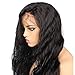 Eayon hair® Body Wave Lace Front Wigs Hand Made 130% Density Brazilian Virgin Remy Human Hair Wigs with Baby Hair 18Inch Natural Color