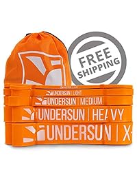 Undersun Fitness - Banda de resistencia de látex para ejercicio (5 unidades)