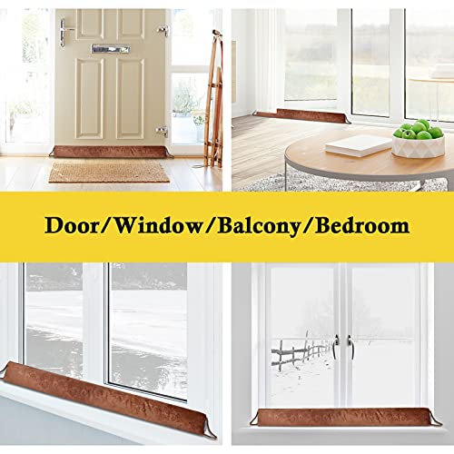 fowong Door Draft Stopper for Bottom of Door 38 Inch Under Door Draft