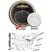 Miller Planisphere Star Finder, Size Large - Model 22 degree - for latitudes 15N to 25N