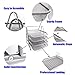 HAODE FASHION 4 Tiers Steel Mesh Document Tray