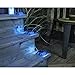LEDMO Upgraded Solar Powered Outdoor Waterproof Solar Deck Lights 4 Pack (Blue)