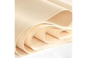 JZBVAN Veg Tan Leather, Flawless 8” X 12” 4-5oz Genuine Tooling Leather Sheets Precut, Full Grain Vegetable Tanned Leather for Tooling, Carving, Dyeing, Embossing 8 * 12