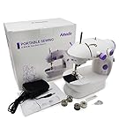 Portable Sewing, Amado Portable Sewing Double Speed Mini Sewing Machine White and Purple Design
