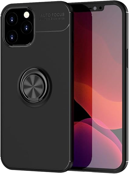 Amazon Co Jp Dingxin Iphone 12 Pro Max ケース リング付き Iphone 12 6 7インチ 対応 360度回転 落下防止 耐衝撃 Tpu スタンド機能 薄型 軽量 指紋防止 車載ホルダー対応 アイフォン 12 プロ マックス カバー スマホ ケース Iphone 12 Pro Max ブラック