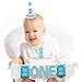 Big Dot of Happiness 1st Birthday Boy - Fun to Be One 1st Birthday - First Birthday Boy Smash Cake Decorating Kit - High Chair Decorations
