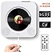 CD Player with Bluetooth, Govee Portable CD Player with Remote Control Wall Mountable CD Player with Screen FM Radio HiFi Speaker CD Music Player Supports USB, SD Card Aux Input Output 6 Playing Modes
