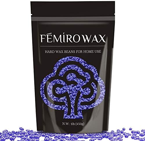 Hard Wax Beans,Hair Removal Full Body Brazilian Bikini Beads Waxing At Home for Sensitive Skin Face Bikini Legs Eyebrow Women Men 1lb /450g（Lavender） (Lavender Wax Beans)