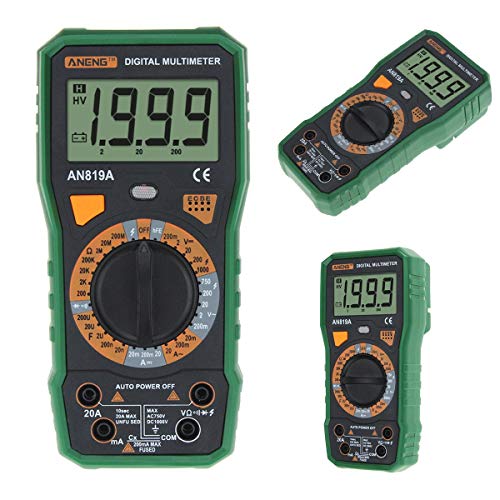 AN819A Digital Multimeter 1999 Counts Backlight LCD Multimeter Voltmeter Ammeter AC DC Ammeter Auto Meter Tester (Color : Green) - Thumbnail 2