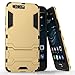 Cocomii Iron Man Armor Huawei P10 Plus Case, Slim Thin Matte Vertical & Horizontal Kickstand Reinforced Drop Protection Fashion Phone Case Bumper Cover Compatible with Huawei P10 Plus (Gold)