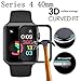 [2-Pack] Apple Watch Serie 4 40mm Screen Protector, LuettBiden [9H Hardness] [Anti-Scratches] [Anti-Fingerprint] Tempered Glass Screen Protector Film Compatible Watch Serie 4 40mm [Black]