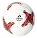 adidas Performance Confederations Cup Glider Soccer Ball, White/Power Red/Clear Grey, Size 1