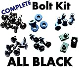 Complete Black Fairing Bolt Kit Screws Fasteners for Yamaha YZF R1 2007-2008