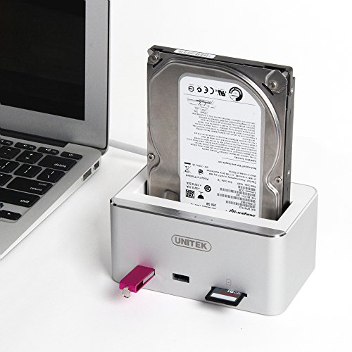 image for UNITEK Aluminum USB 3.0 to SATA Hard Drive Docking Station with 2-Port