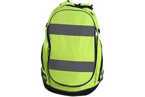 Night Reflective Riding Highly Resistant Safety Backpack – Bike Bag, Hi Vis Rucksack | Heavy Duty Weatherproof Bag with Refle
