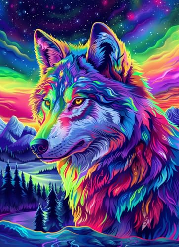 Moohue Cross Stitch Supplies 14 Counted Cross Stitch Kits for Adults Animal Wolf Stamped Printed Cross Stitch Patterns (Animal Wolf) at Amazon