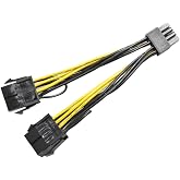 GinTai 8Pin GPU Female to PCI-E 8Pin Male Cable for Tesla K80 M60 M40 P100 | 030-0571-000 Graphics Card Power Extension Cable (GPU to GPU) Adapter for NVIDIA (4-inch; 10cm)