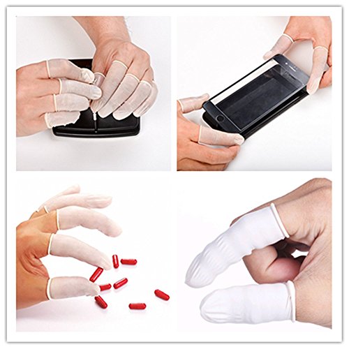 200pcs Disposable Latex Finger Cots, Anti-Static Rubber Fingertips Protective Finger Gloves Art Latex Tissue Finger Cot for Electronic Repair Painting