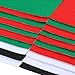 Caydo 20 Pieces 4 Colors Christmas Adhesive Back Felt Sheets Fabric Sticky Back Sheets, Include Red, Green, Black and White, 8.3 by 11.8