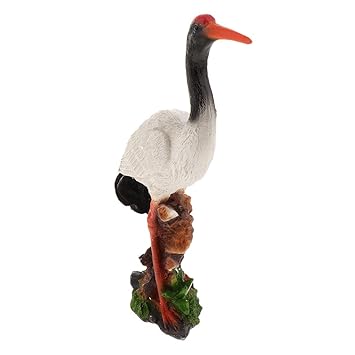 Fenteer Statue De Grue Sculpture Doiseau Décoration De