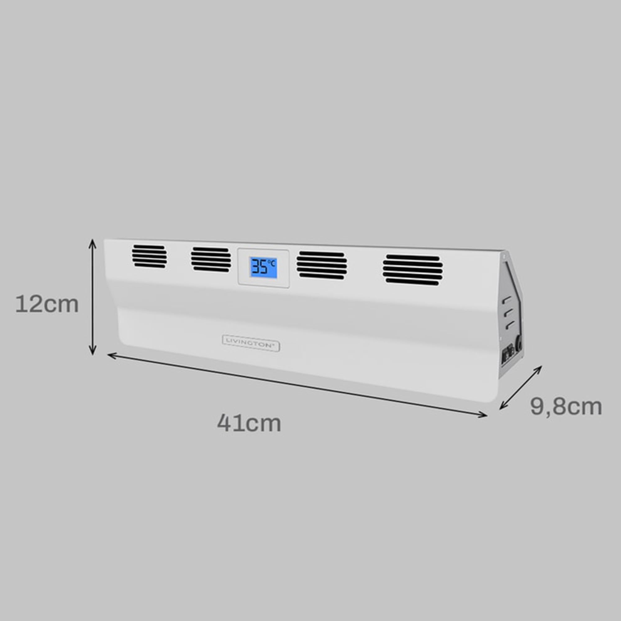 Livington SmartAir - 2x Heizkörperventilator - Heizungsventilator zur besseren Wärmeverteilung, Heizleistung erhöhen & Heizkosten senken - Heizkörperverstärker als Energiesparlösung, Warmluftverteiler 7