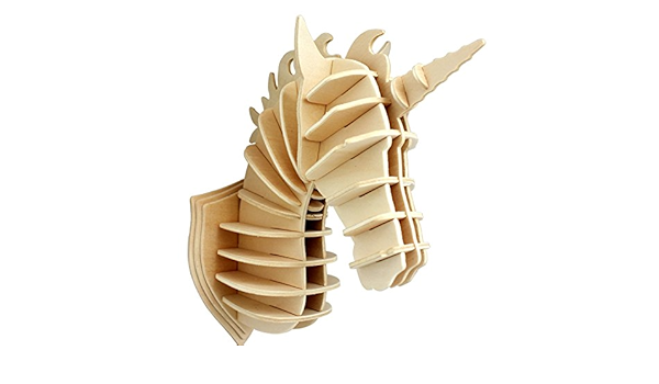 wooden unicorn puzzle