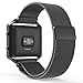 MoKo Fitbit Blaze Band , Milanese Loop Mesh Stainless Steel Bracelet Watch Strap for Fitbit Blaze Smart Fitness Watch with Unique Magnet Lock, No Buckle Needed, Frame NOT Included - BLACK