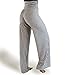 Hali Cali Women's Straight Casual Loose Wide Leg fold Over Comfy Palazzo Pants (M)