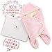 Receiving Blanket Wrap Swaddle-For Newborn Baby Nursery -Perfect Baby Shower Gift For Baby Boys-Super Soft -100% Plush Coral Fleece Double Layered Fabric - Pink Stars- With Gift Box (Pink) …