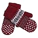 DZT1968® Knit Wool Women Girl Snowflake Winter Keep Warm Mittens Gloves (Red)