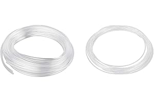 Jushope Fiber Optic for Interior Car Lights, 236 inches PMMA Light Guide Cable, Car Ambient Lighting Extension Fiber Optic with Skirt