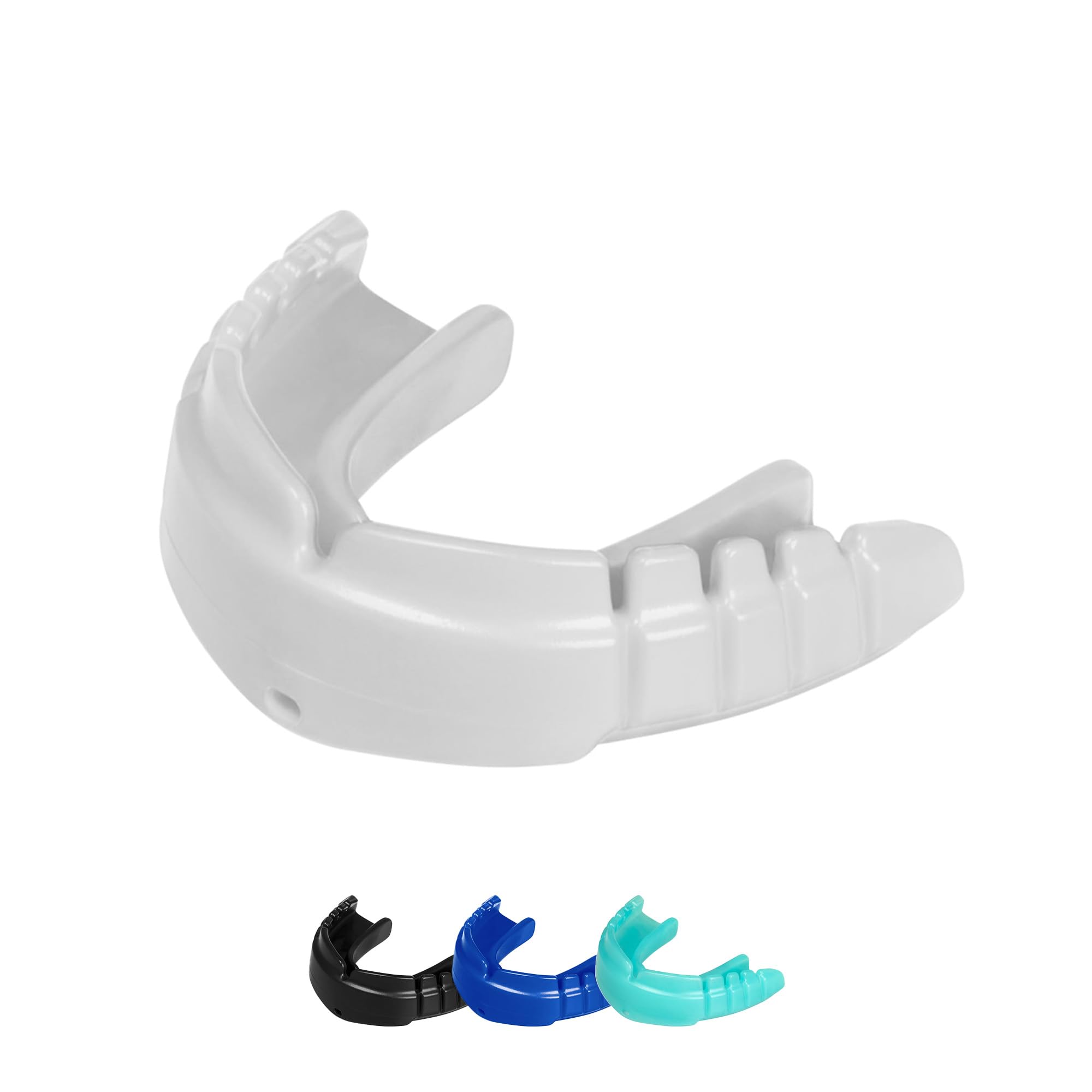 OPRO Snap-Fit Mouthguard for Braces Instant Fit – Gum Shield Adult (Age 10+) – OPRO Mouth Guard Boxing and MMA, Impact-Resistant Gum Shield Rugby and Hockey – Standard Protection with Dental Warranty