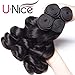 UNICE Hair Kysiss Series Brazilian Loose Wave 3 Bundles 100% Unprocessed Virgin Human Hair Weave Extensions Natural Color (16 16 18inch)