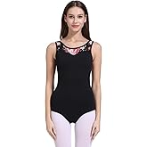 ModLatBal Women and Grils Lace Tank Leotards for Ballet Dance