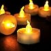 Micandle 12Pcs Yellow Remote Candles,Led Flameless Tea Lights Candles with Remote Control for Wedding Party Church Home Decorate,Last up to 48 Hours,Battery Amber Yellow Electric Flickering Tealights